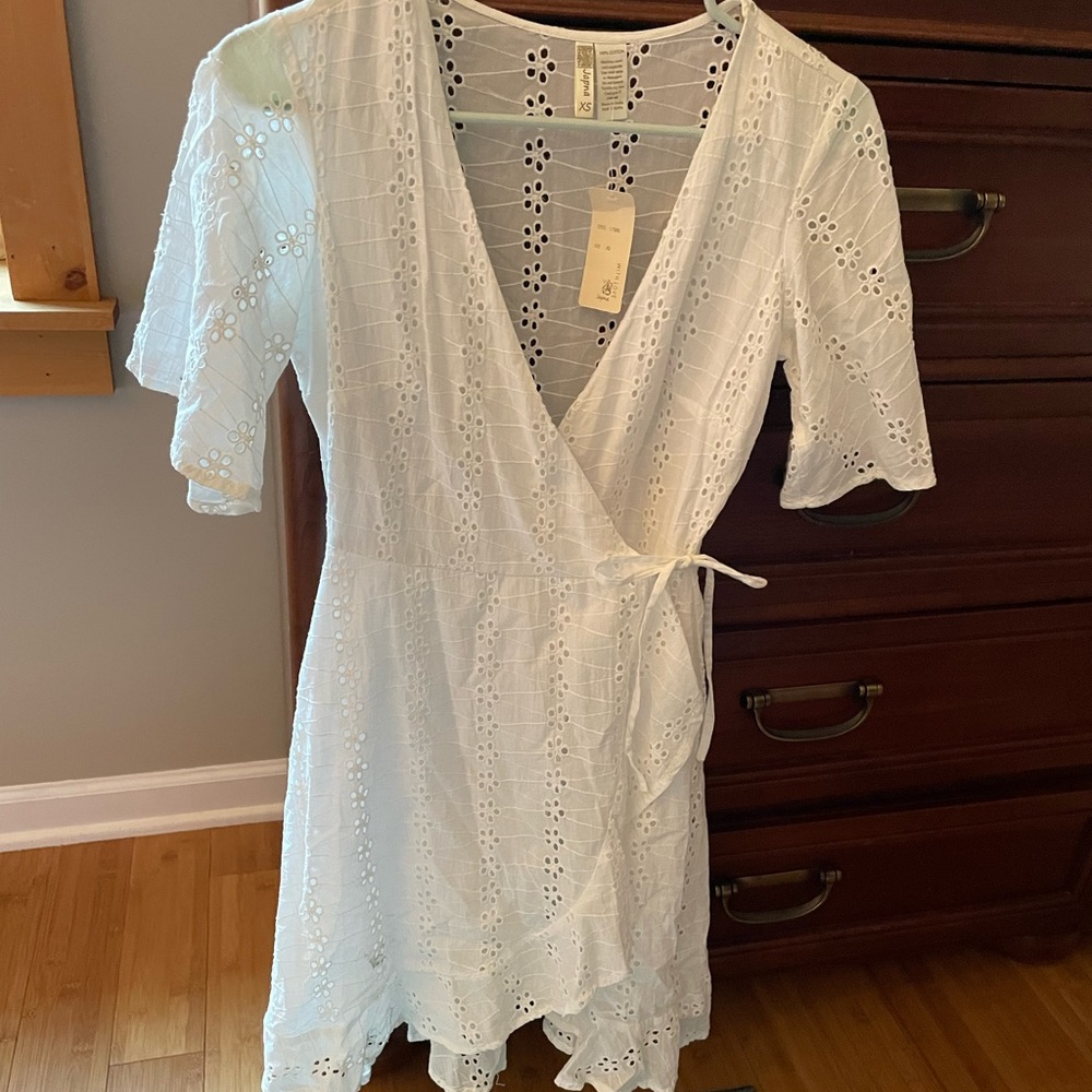 Hawaiian boutique wrap dress
